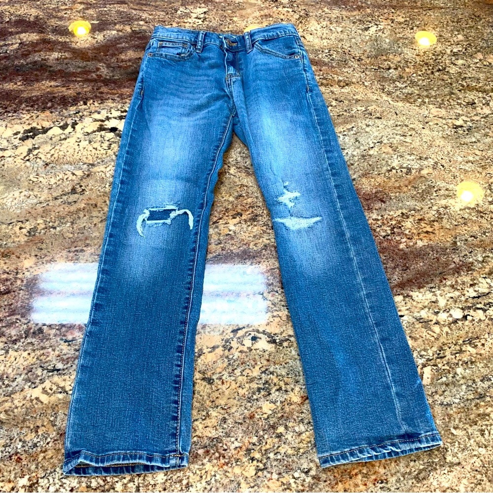 Old Navy Size 10 Karate Slim Light Blue Built-In Flex Max Built-In Tough Jeans